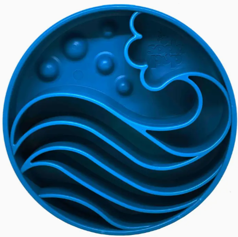 Wave Design Ebowl Enrichment Slow Feeder Bowl For Dogs